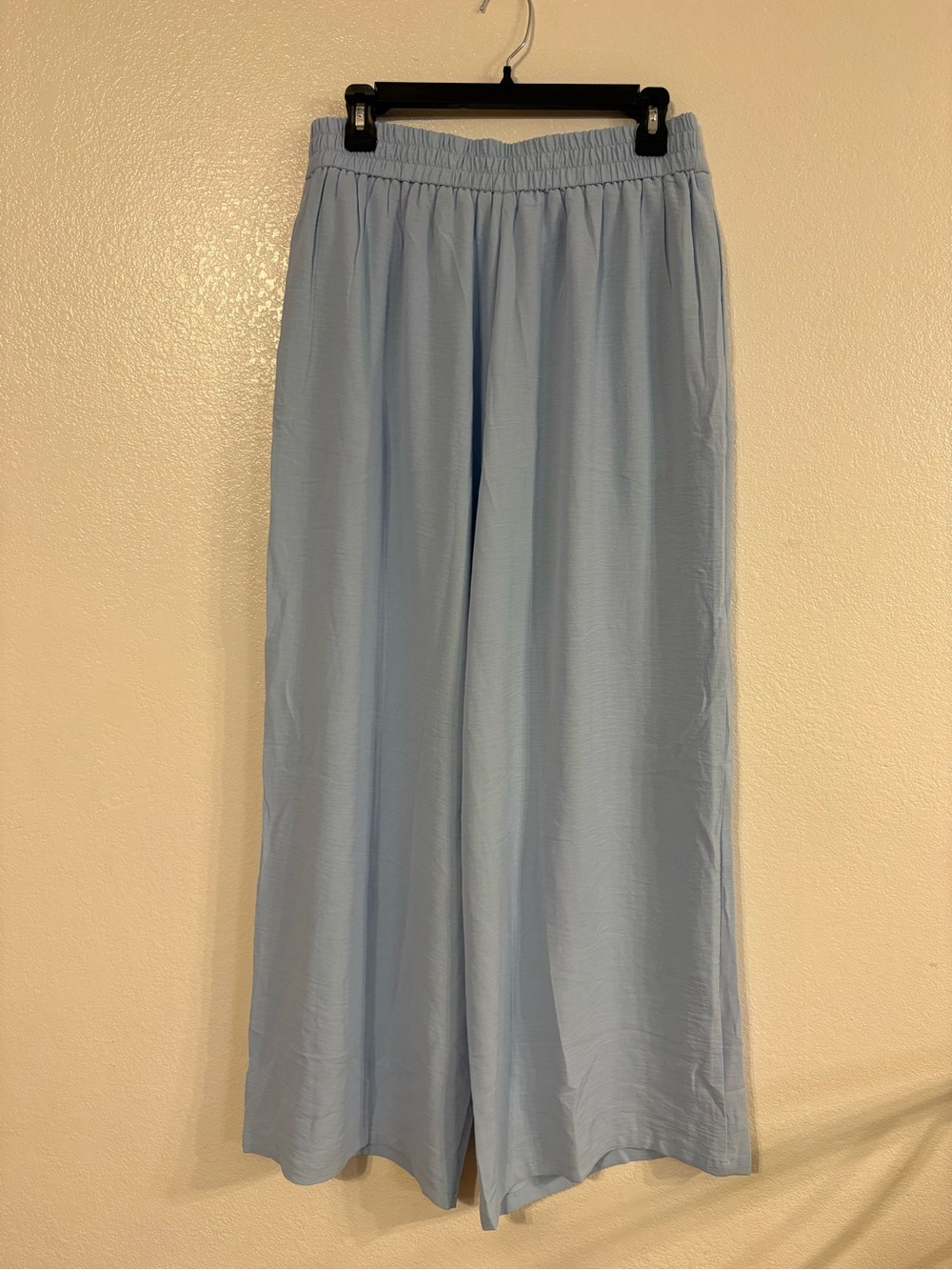 Tie-Front Wide-Leg Set - Light Blue Size L - Picture 7 of 8